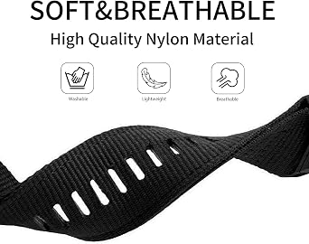 YOOSIDE Nylon Watch Strap for Garmin Fenix 8 47mm / epix Pro 47mm / Fenix 7/6 / 5, Upgraded Quick Fit 22mm Adjustable Woven Webbing Sport Wristband for Instinct 3 45mm
