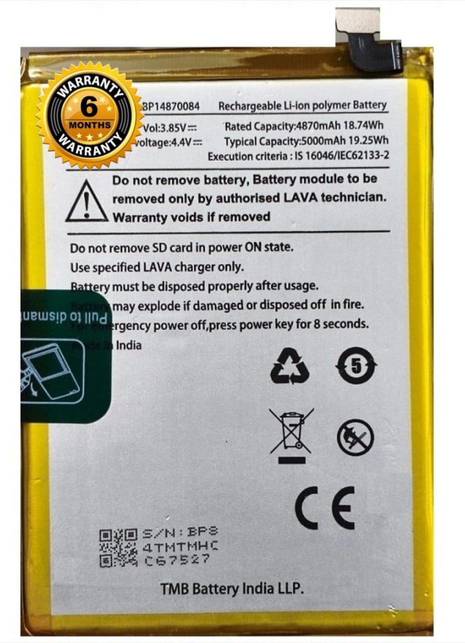XILIOES ORIGINALS® Original LBP14870084 Battery for Lava Yuva 2 Pro (LZX408) Battery with 6 Month Warranty***(T78)