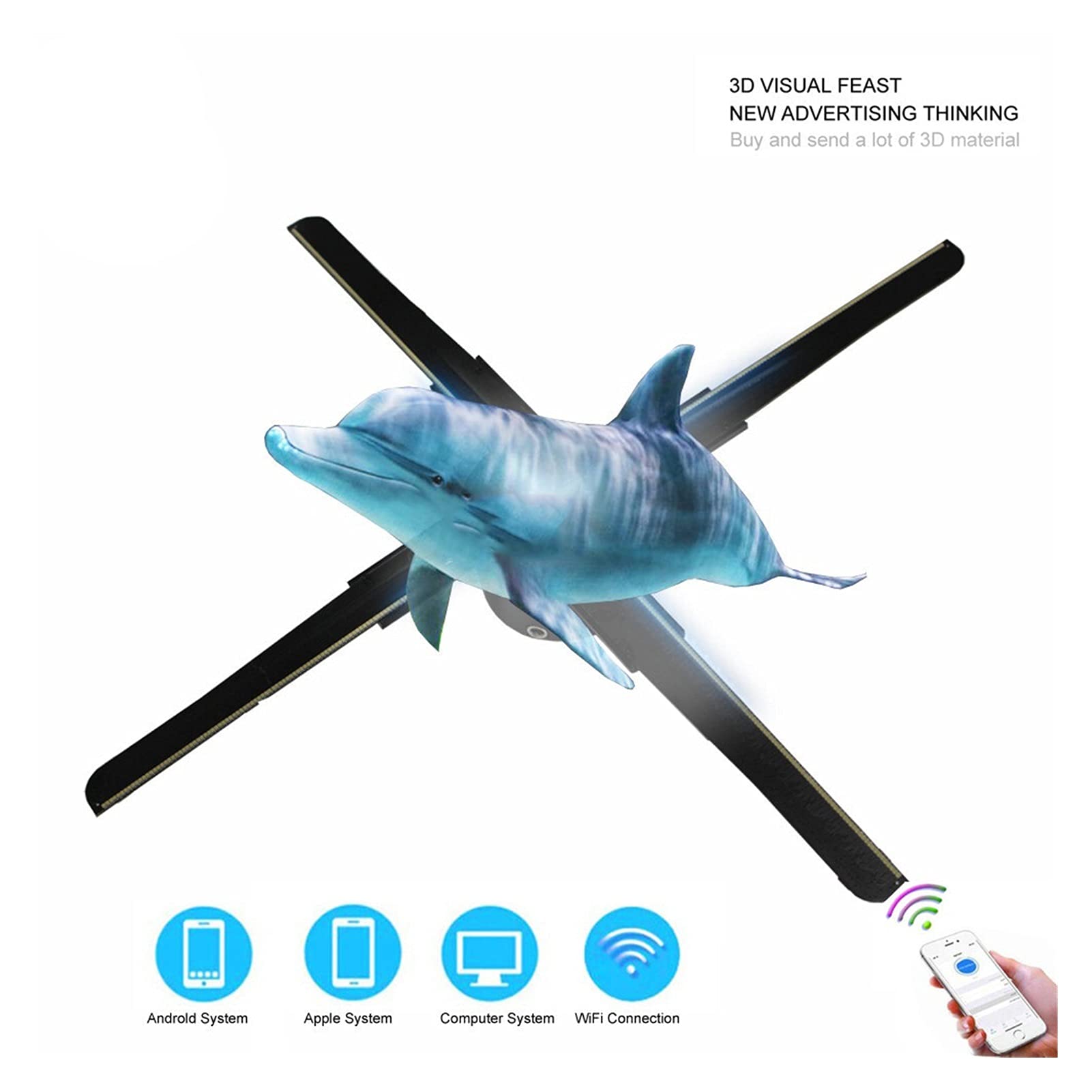 3set Hologramm Projektor, Hologramm Weihnachtsbaum, Hologramm Weihnachtsbaum, Wi-Fi LED Advertising Display Für Weihnachten Halloween 3set Hologramm Projektor, Hologramm Weihnachtsbaum, Hologramm Weihnachtsbaum, Wi-Fi LED Advertising Display Für Weihnachten Halloween