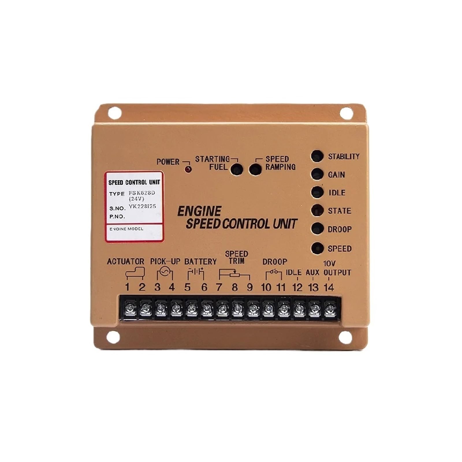 FSK628D Motordrehzahlregler, Generatorregler, Aktuatorsatz, Kraftstoffpumpe, elektronische Steuerplatine, 1 Stück