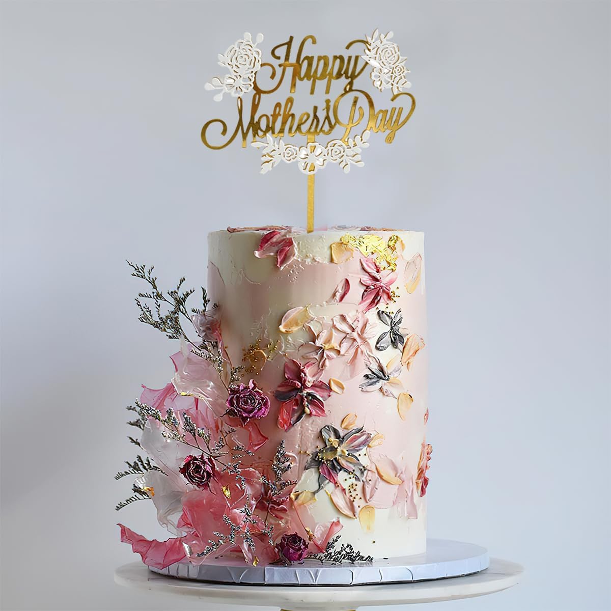 12 Pieces Happy Father's Day Cupcake Toppers, Acrylic Round Mirror Engraved Cake Topper, Best - View #7