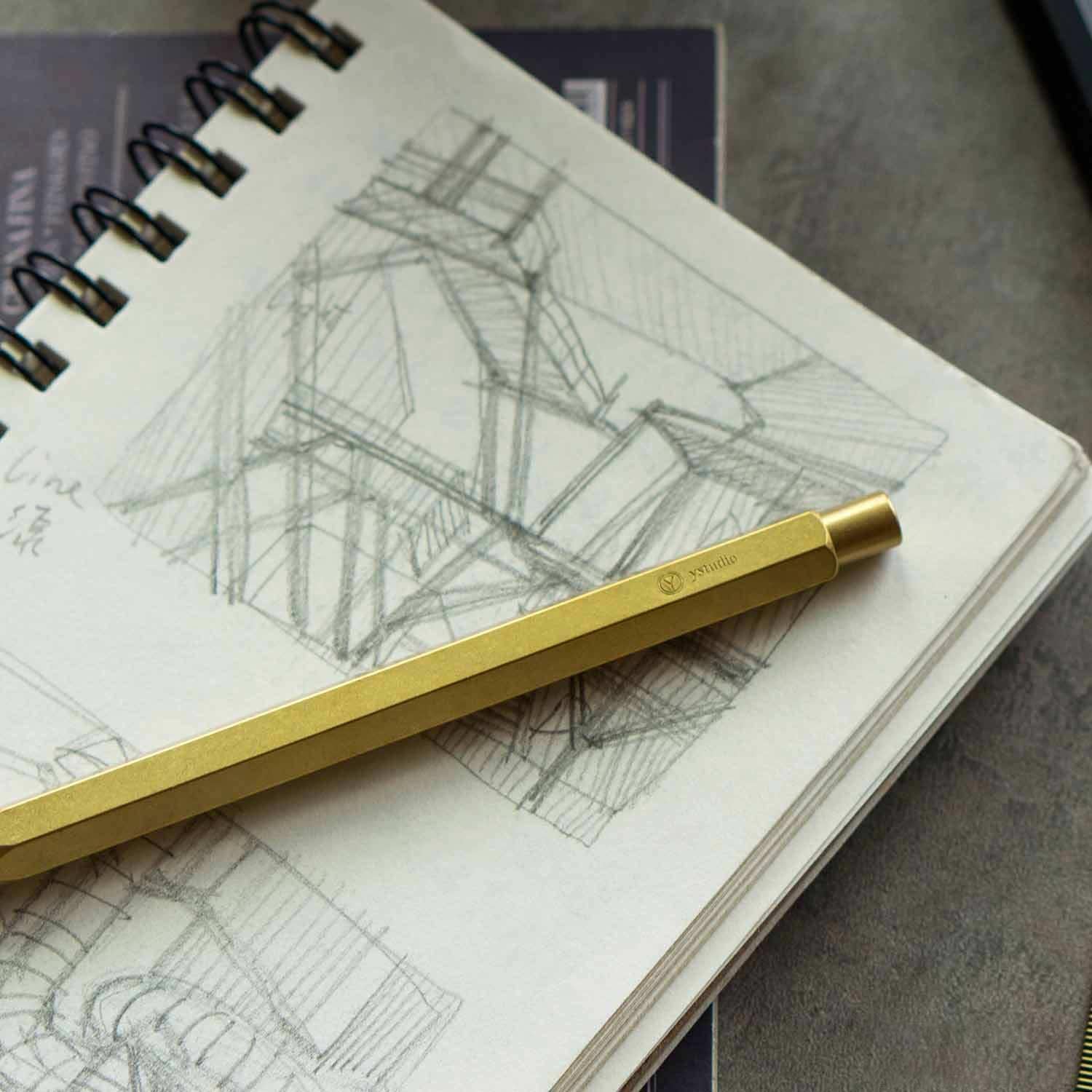 ワイスタジオ クラシック ペンシル2.0mm ブラス YS-STAT-14 Amazon.com : ystudio Y-studio YS-STAT-14 Classic Sketching
