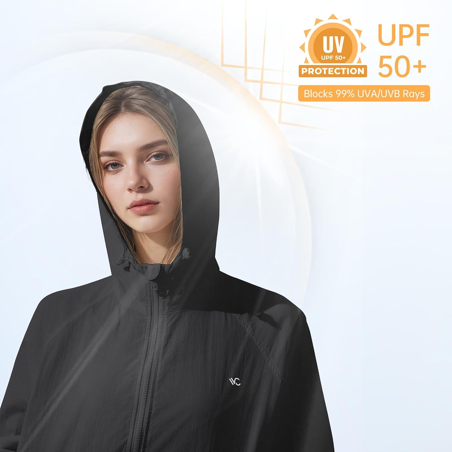 UPF 50+ Sun Protection Zip Up Hoodie Women Lightweight Long Sleeve Jackets for Women with Pocket Ourdoor