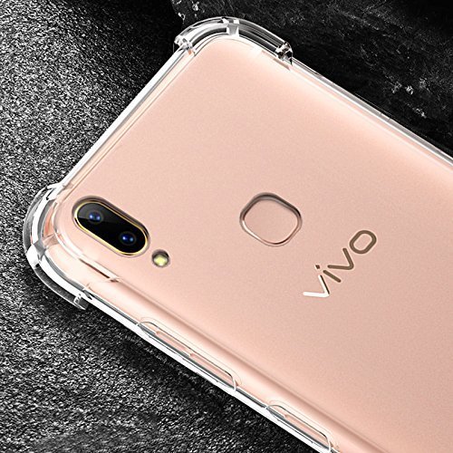 Image of Lustree Compatible with vivo Nex Back Cover| Clear + TPU Case with 4 Corner Air Cushion Protection & Camera Protection | Slim& Stylus Cover for vivo Nex