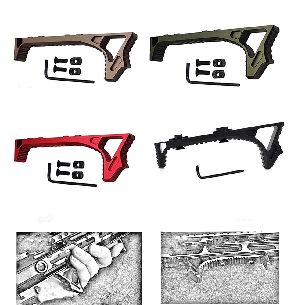 FIRECLUB M-Lok Curved Angled Hand Stop Aluminum Rail System