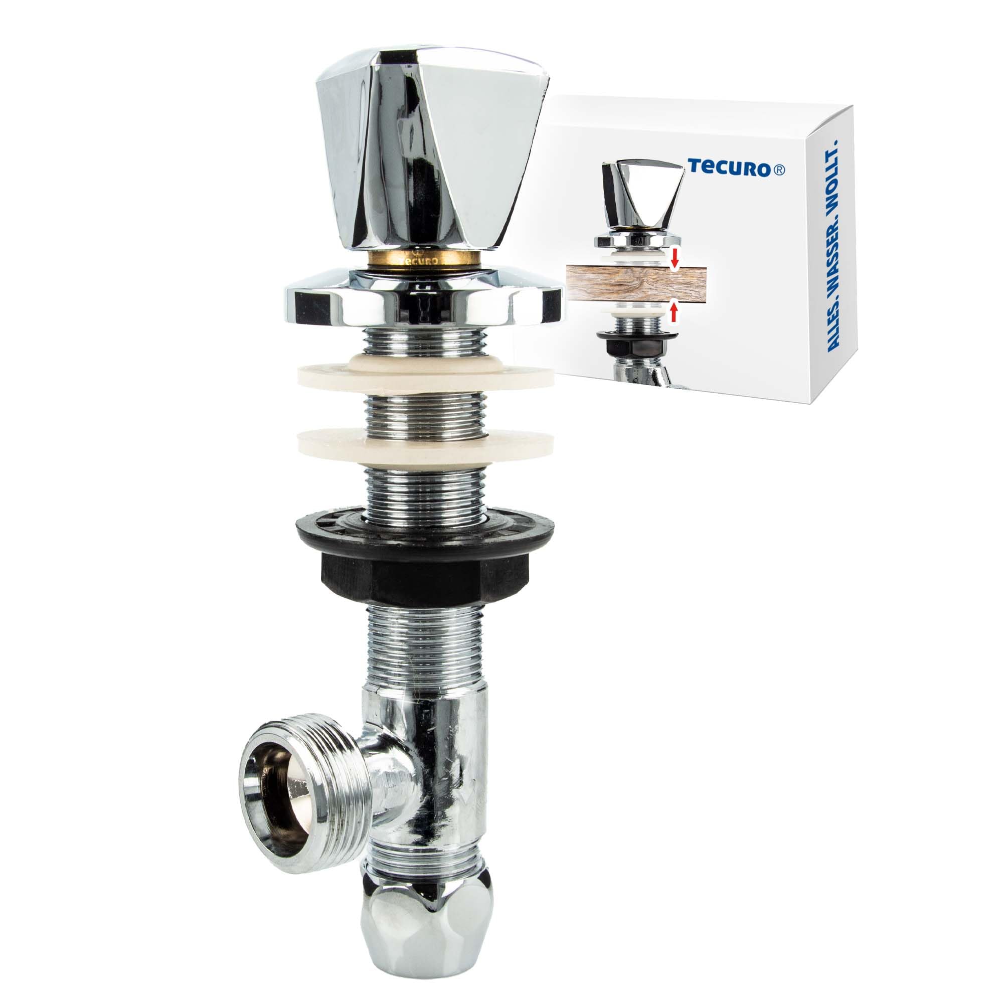 Tecuro Device Eunter Sink Valve - Was Valve for Security Appliances