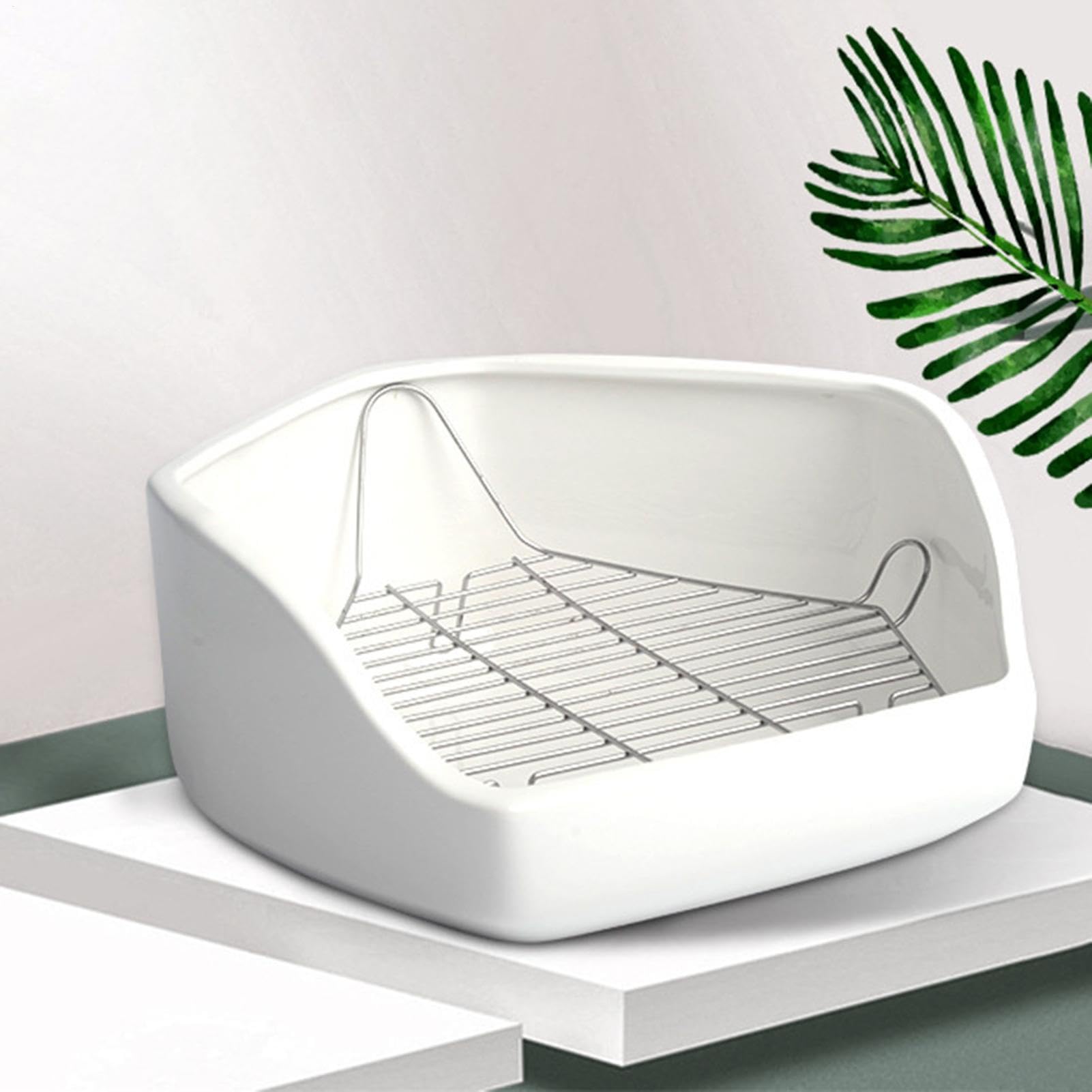 Toilette für Kleintiere Abnehmbares Drahtgitter in Fünfeckform