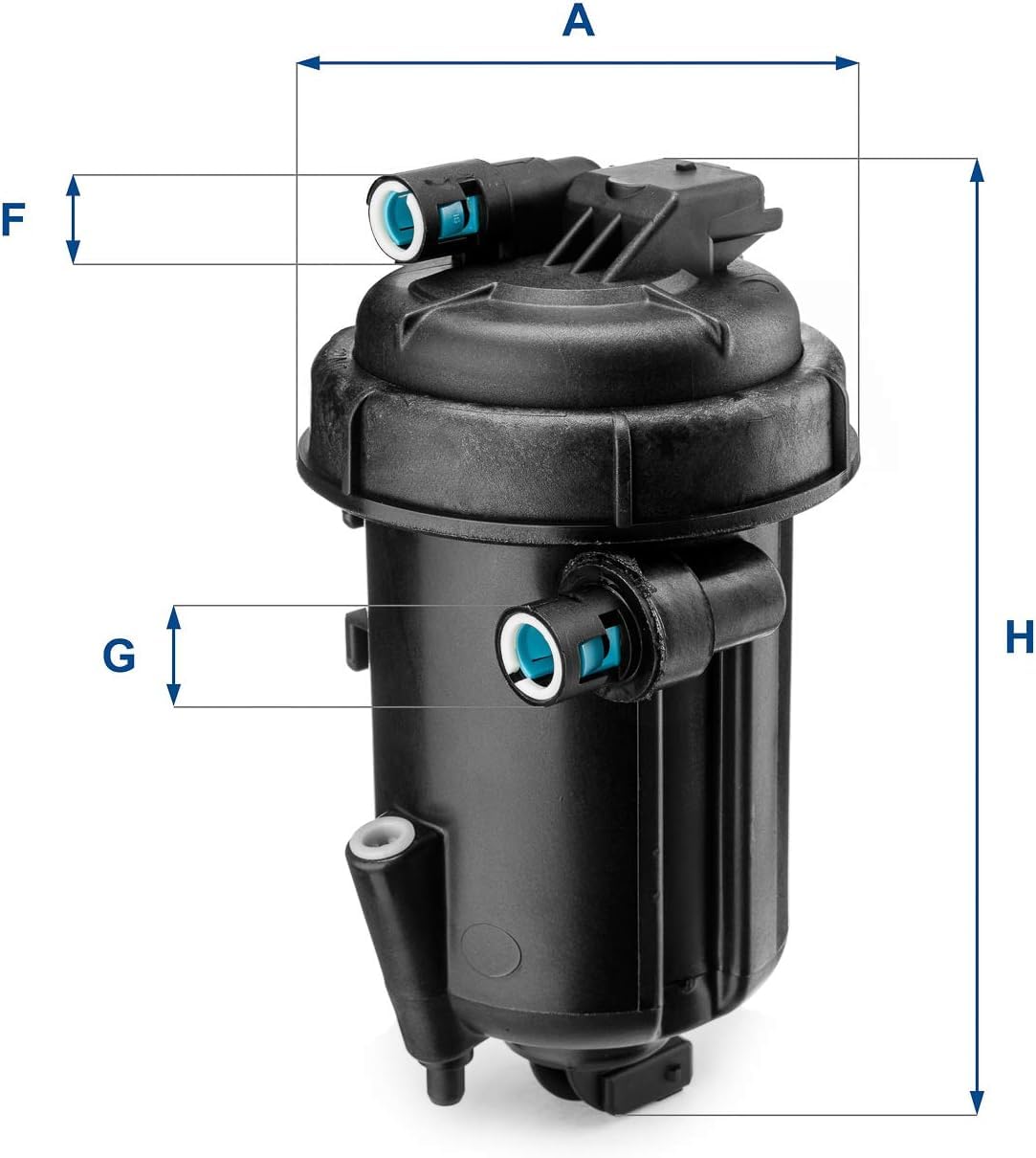 UFI Filters, Filtro Gasolio 55.163.00 | Filtro Carburante per Ricambio, Adatto ad Auto, Applicabile su Diversi Modelli Chevrolet, Opel e Vauxhall