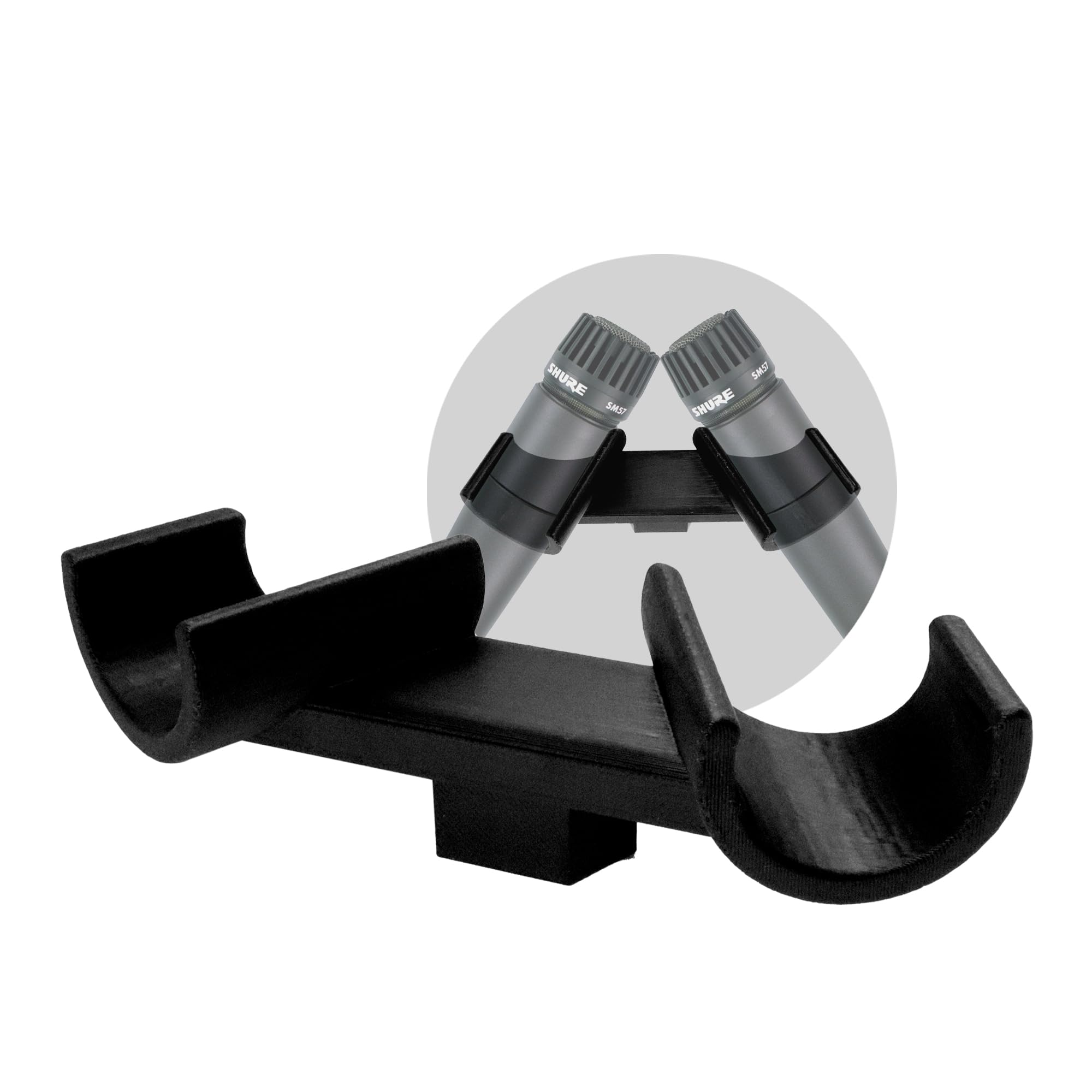 Amazon.com: SplashNcolor Fredman Technique SM57 Mic Clip 55 Degree