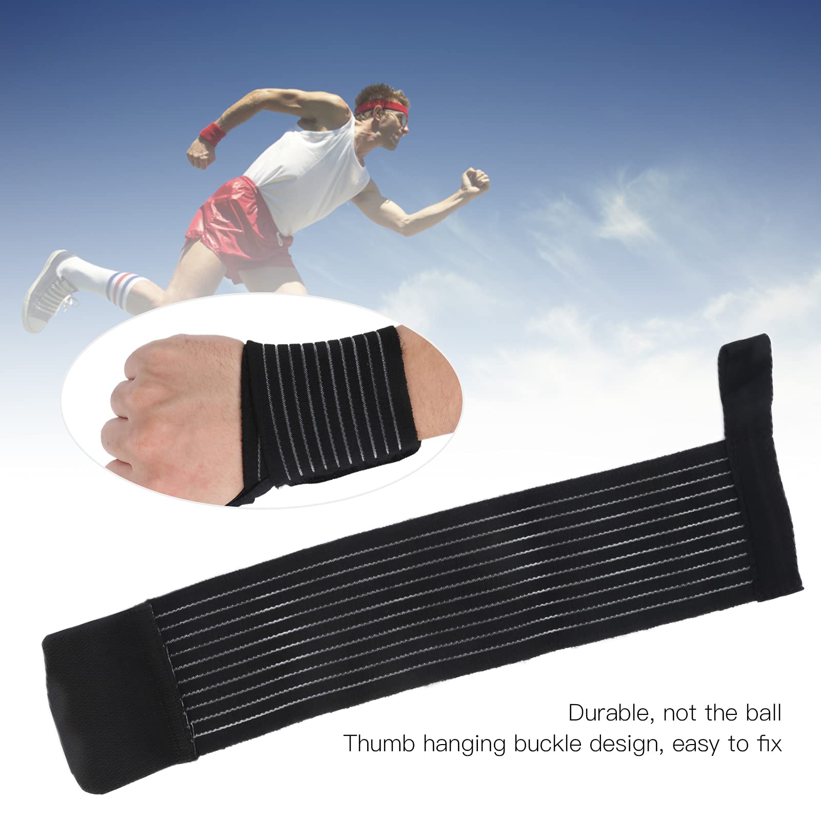 Jwthee ?Wrist Brace, Adjustable Wrist Wraps Breathable Support Brace for Fitness Weightlifting, Tendonitis, Carpal Tunnel Arthritis, Wrist Wraps Wrist Pain Relief (Black)