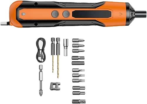 Long Lasting Lithium Powered Electric Screwdriver with Reverse Function Includes