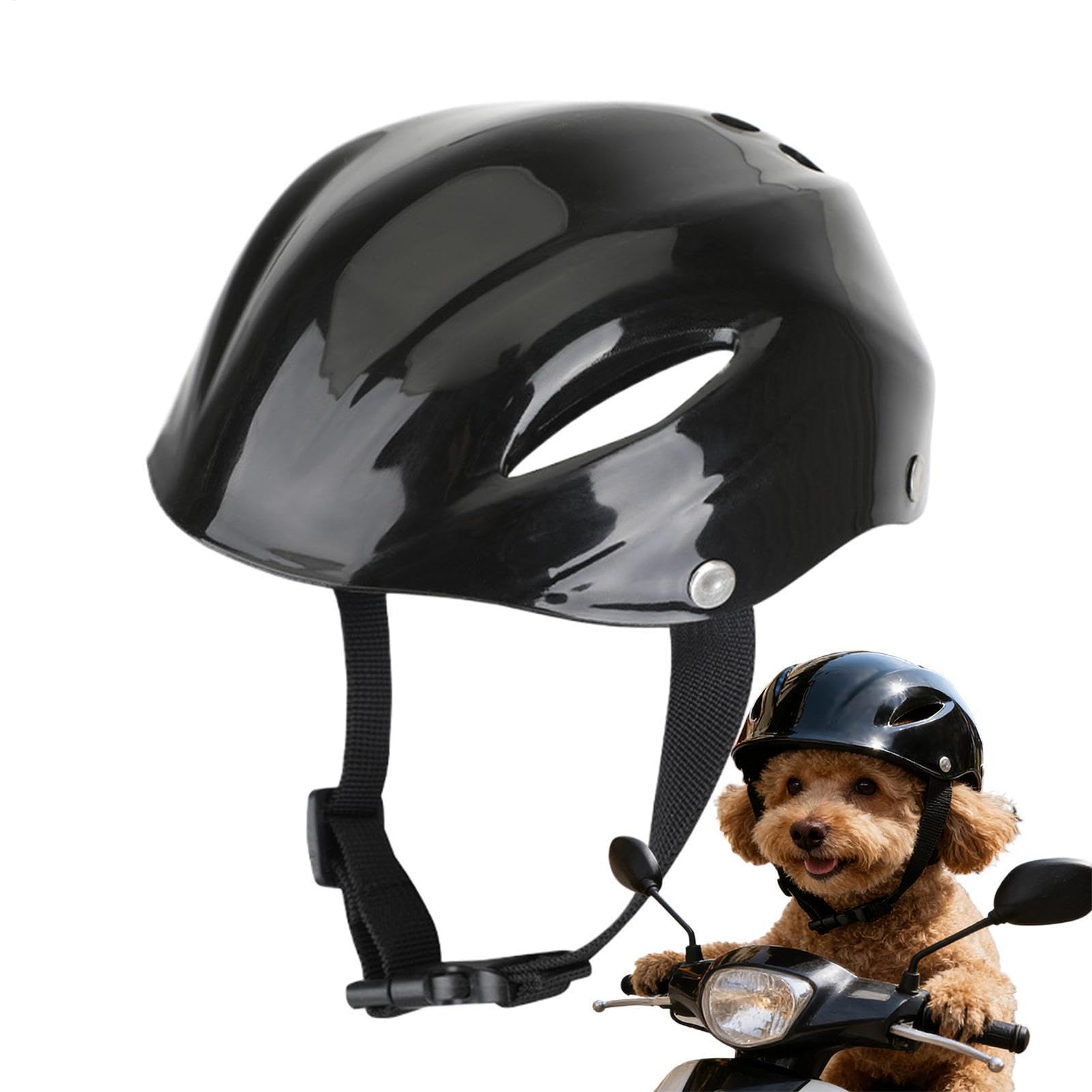 Dog Motorcycle Helmet | Waterproof Adjustable Pet Supplies,Cat Motorcycle Helmet Head Cover,for Small Medium Breed Puppy Kitten Outdoor Indoor Home Travel Daily Biking Riding