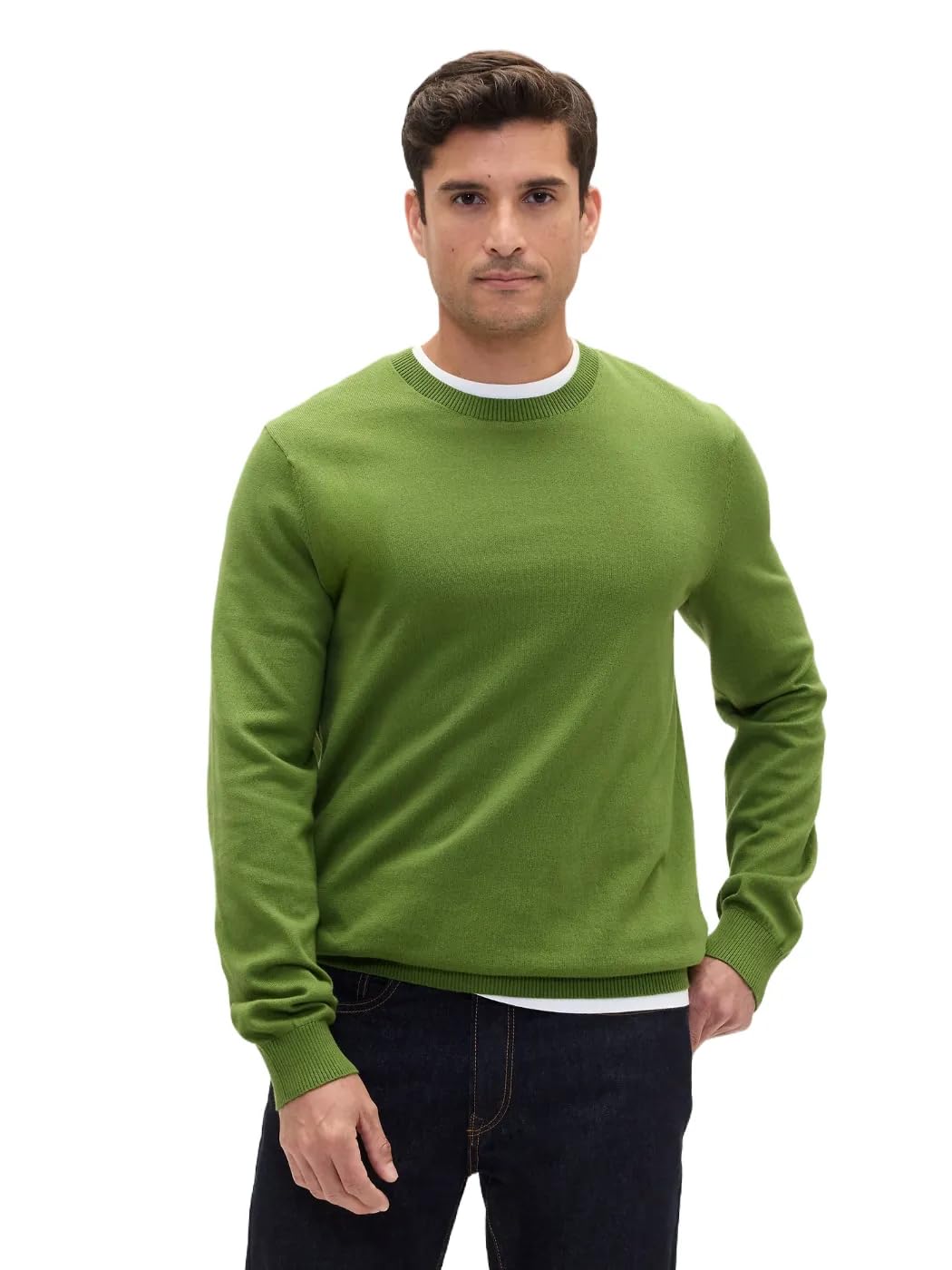 

                                                    GAP Mens Crewneck Sweater Twist of Lime 18-0330 L