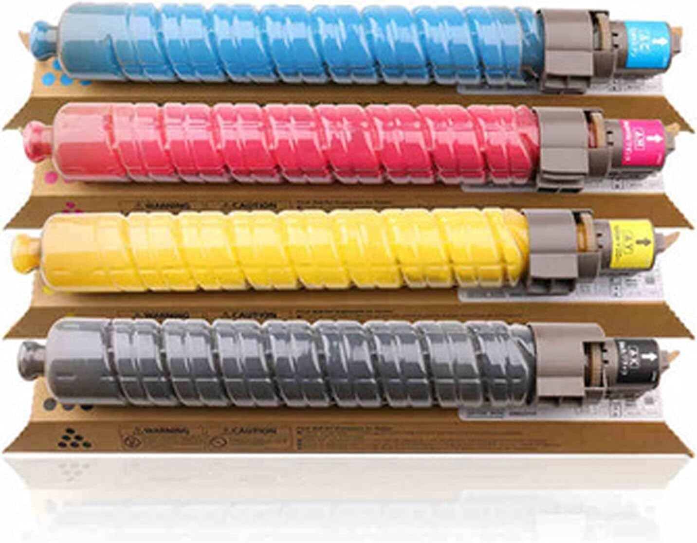 【Accessori per stampante】 Cartuccia toner MPC3502 Sostituisci per Ricoh MPC3502 per Ricoh Aficio Compatibile con stampante MP C3002 3502, con chip Materiali didattici ad alta capacità Nero Giallo Cian