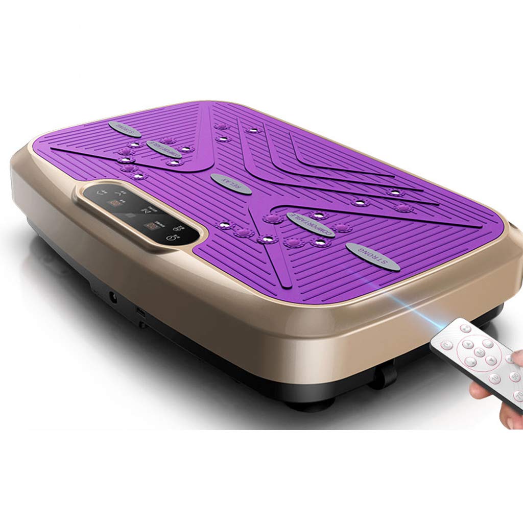 Maszyna do ćwiczeń wibracyjnych - Wibrujący domowy trener fitness Power Plate, 99 poziomów intensywności, z taśmami oporowymi na siłownię, Trener całego ciała