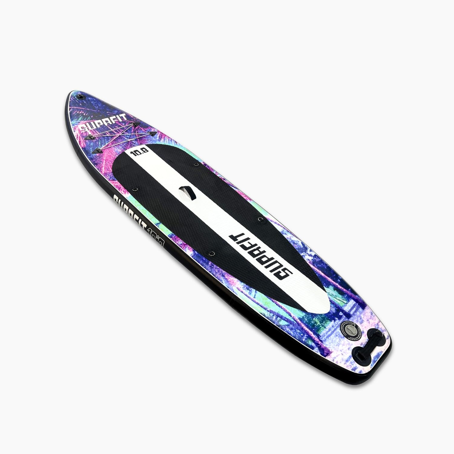 SUPRFIT Stand-Up Paddling Board Sunset Vice, 330 x 79 x 15 cm, Drop-Stitch-Light-Konstruktion, mit Transport-Rucksack, Multicolour