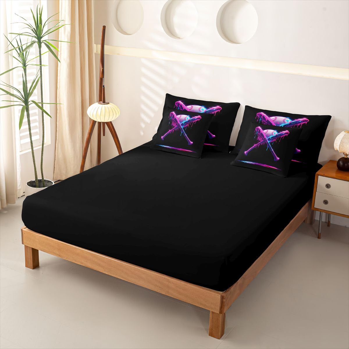 Homewish Neon Eiscreme Tropfen Bettwäsche 135x200 7-teilig