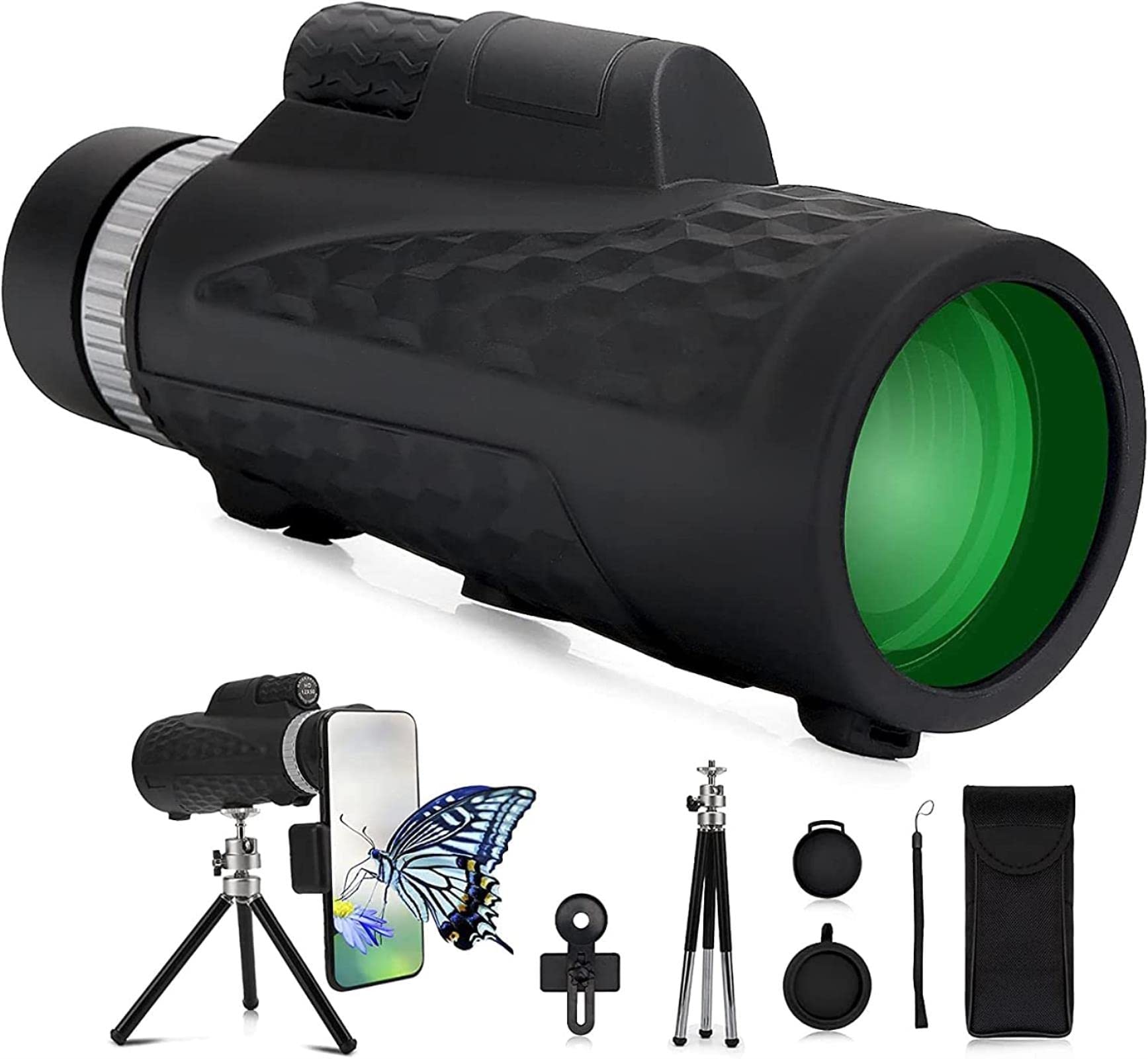 Telescopio monoculare HD 12x50, monocoli per Adulti ad Alta