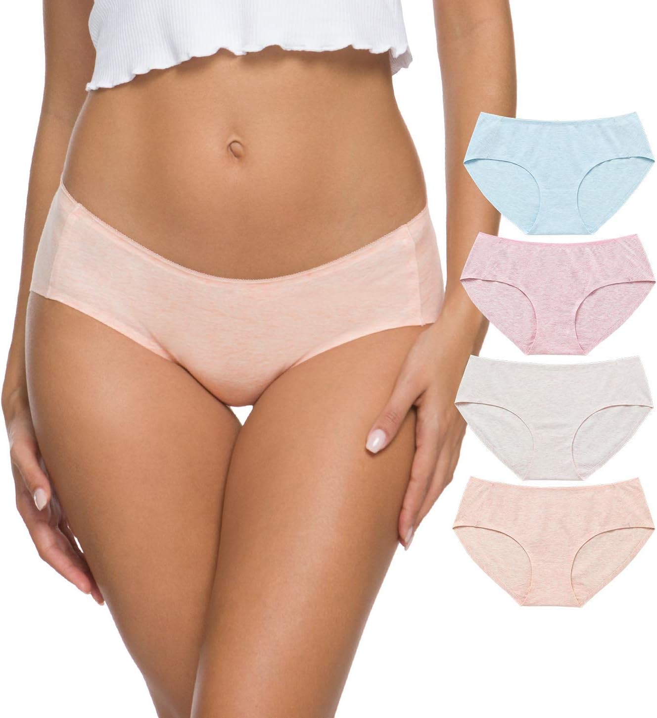 Wealurre Cotton Bikini Women's Breathable Panties Seamless Comfort Underwear