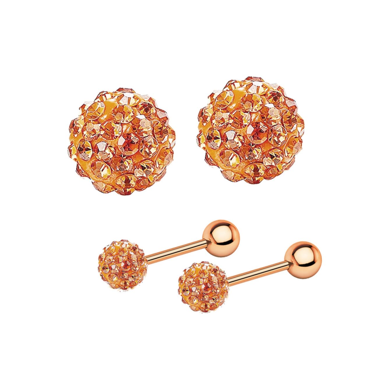 SOIMISS 20pares Conjunto Joyería Unisex Piercings De Acero Inoxidable Incluye Anillos De Cejas Pendientes De Zircon y Clavos Para Labios Para Uso Diario y