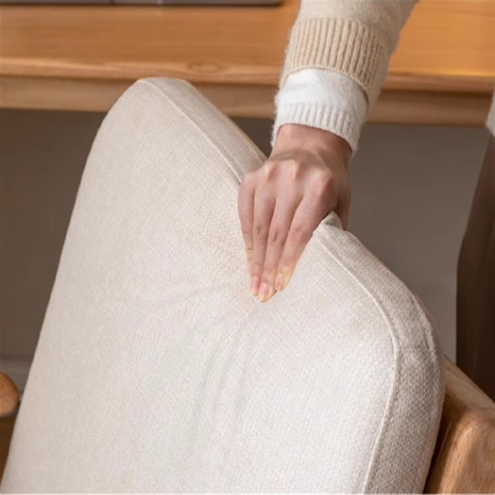Ergonomiczne krzesło biurowe, Krzesło obrotowe z litego drewna Dębowa metalowa podstawa z kółkami Krzesło do pracy na komputerze Krzesło biurowe Krzesło ze środkowym oparciem Krzesło do nauki Krzesło