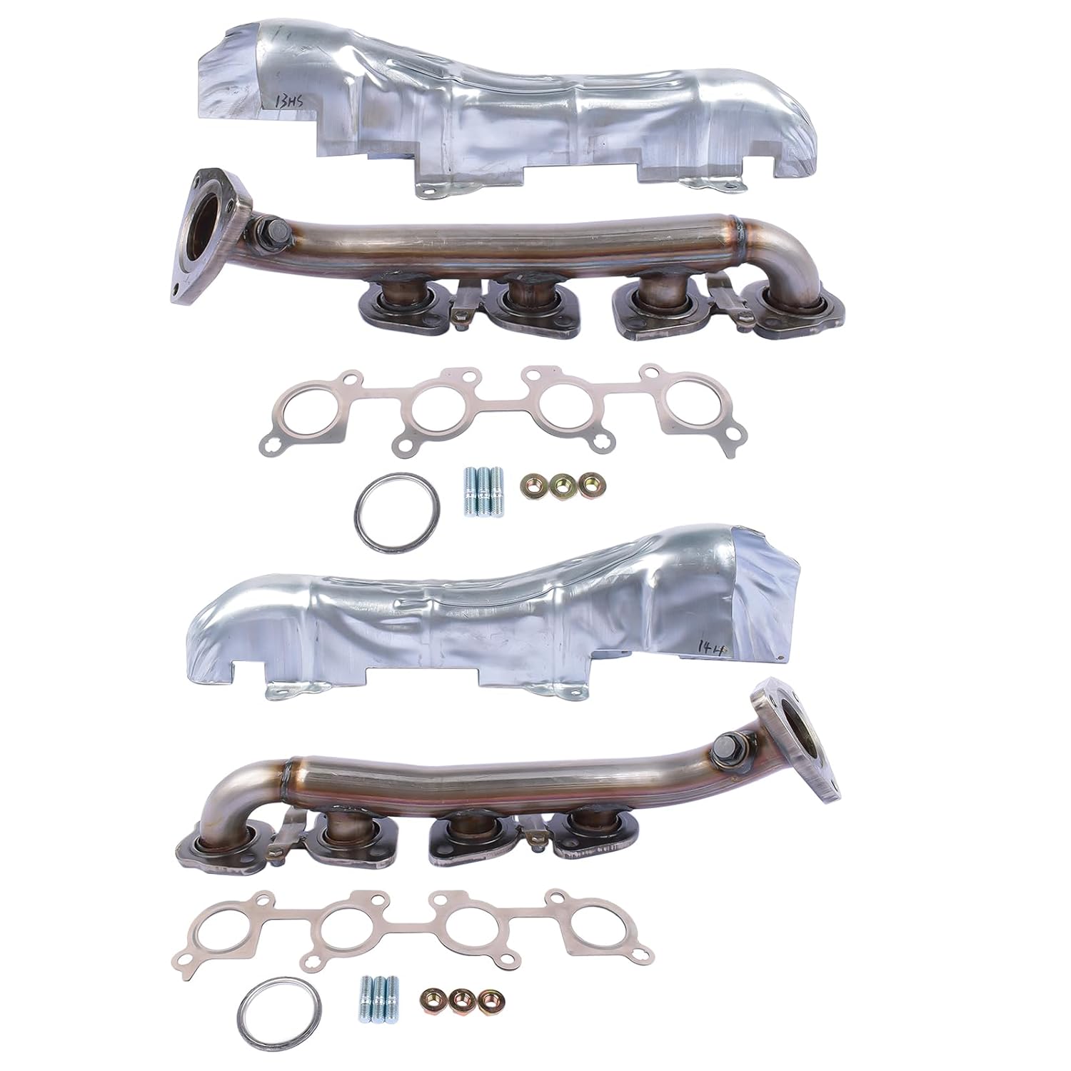 Driver & Passenger Side Exhaust Manifold 674-683 674-684 Replacement for 2000-2004 Toyota Sequoia Tundra 4.7L V8 DOHC 1710450151 1710550151