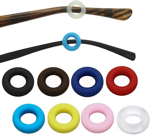 16 pares de gafas de silicona con patas antideslizantes para gafas, montura de gafas, retenedores de gafas, cómodas, puntas de repuesto para gafas,