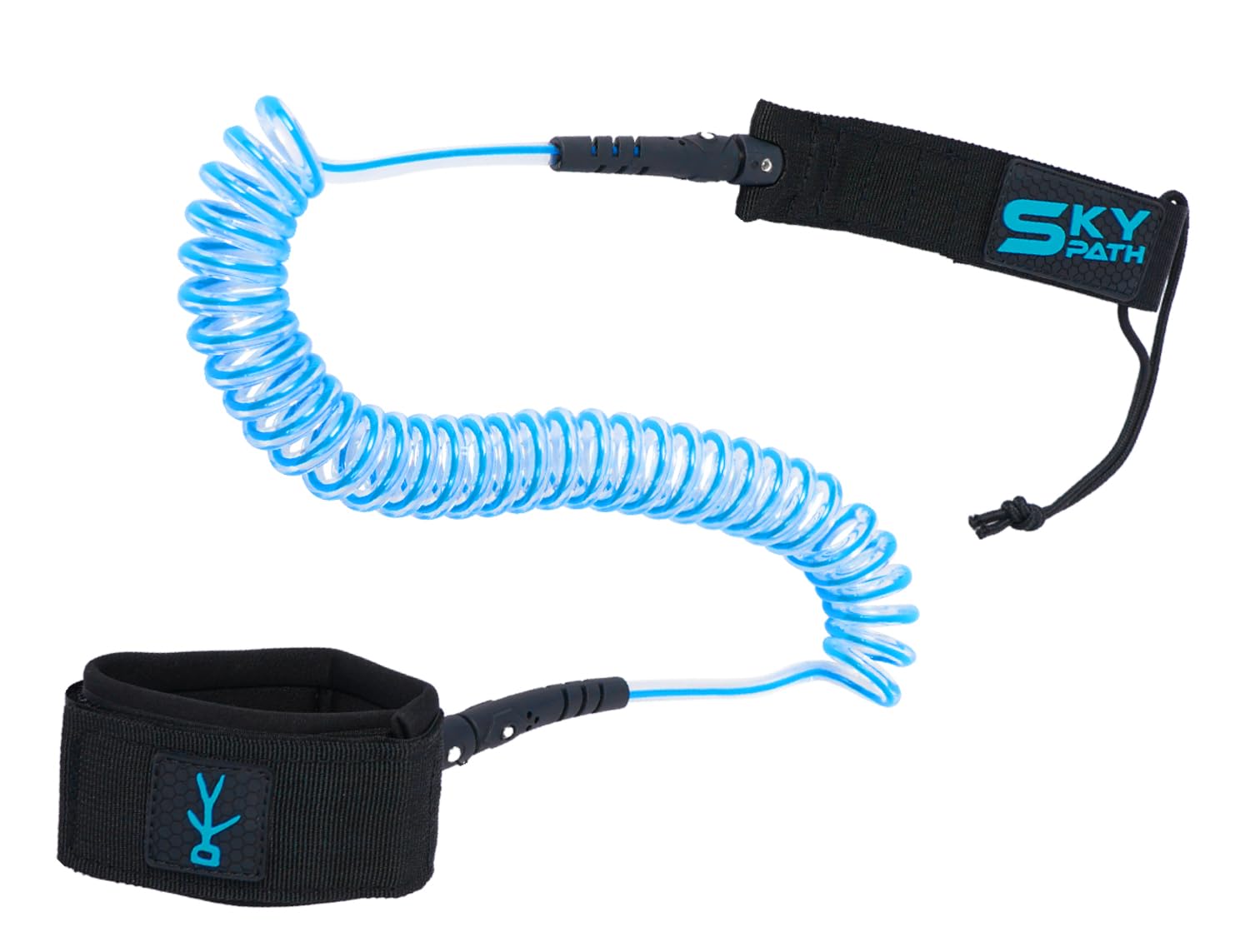 10 ft Surf Board Leash?Coil SUP Leash, Stand Up Paddle Board Leg Rope Wrist Strap, for Paddleboard, Shortboard, Longboard, 7.0mm Thick