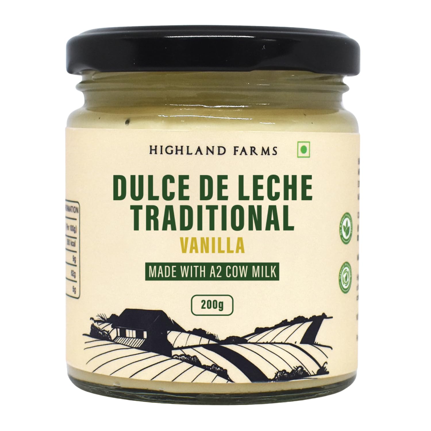 Highland farms Dulce De Leche Traditional | Vanilla Spread | Aravalli Grazed A2 Cow Milk | Free range, Free fed | Caramelized milk | Ethical methods | 200g-image-39