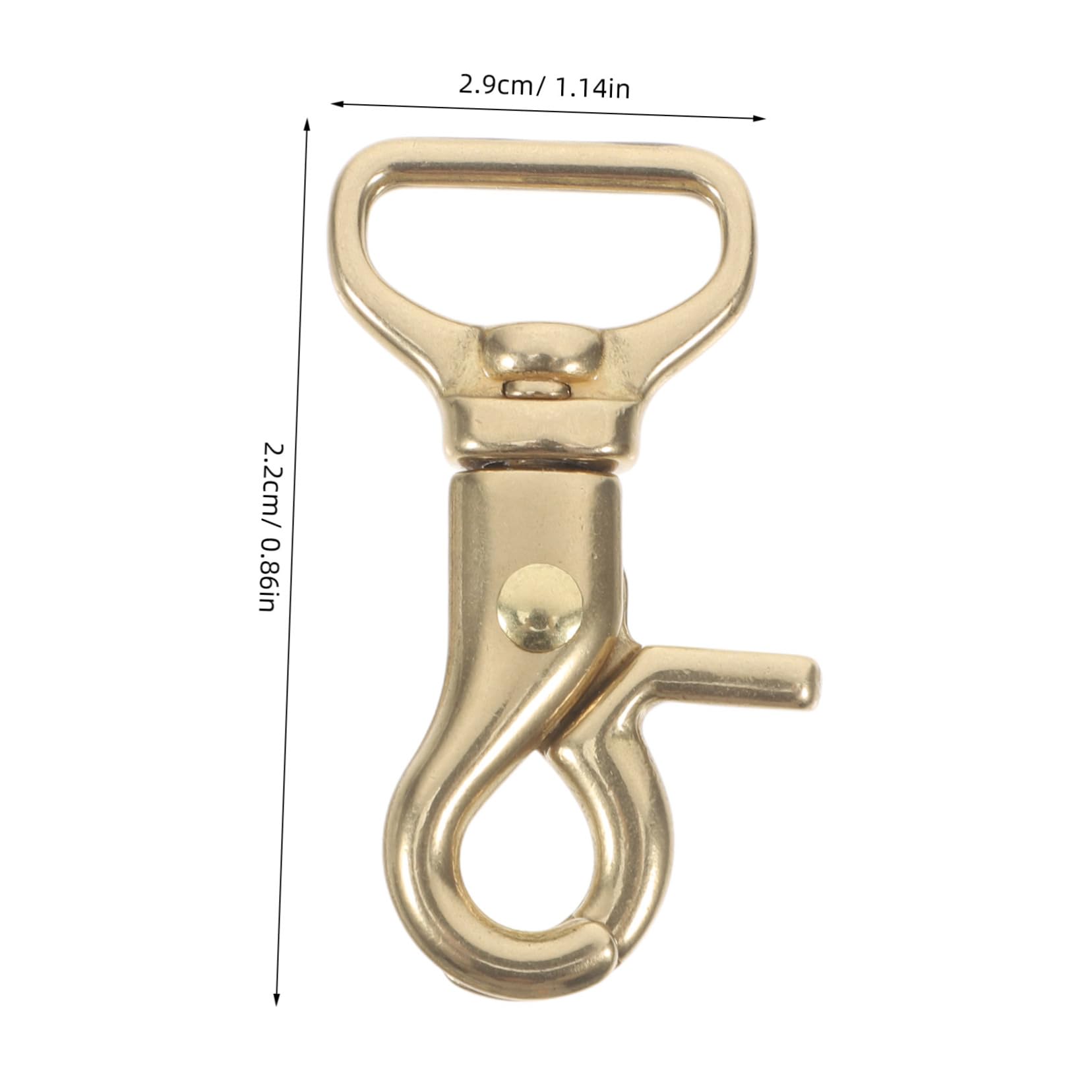 VILLCASE Heavy Duty Brass Swivel Trigger Snap Hook Durable Clasp Clip for Keychains Bags and Stylish and Brass Build for Everyday Use