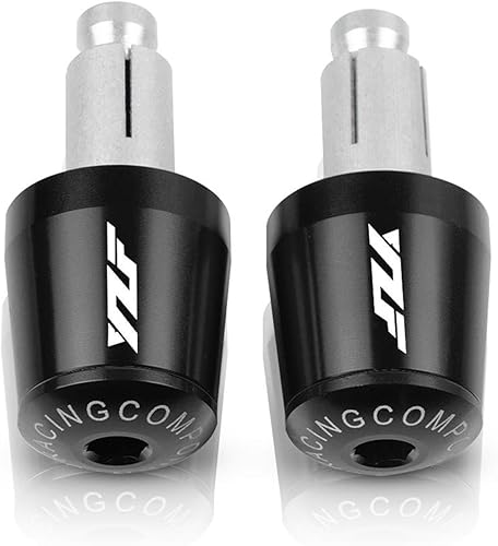 Miniatura 10 de Para Yamaha YZF R6S YZF R6 YZF-R1 YZF R1 motocicleta 78 pulgadas 0.866 in manillar manillar extremos agarres tapa tapones de peso (color rojo