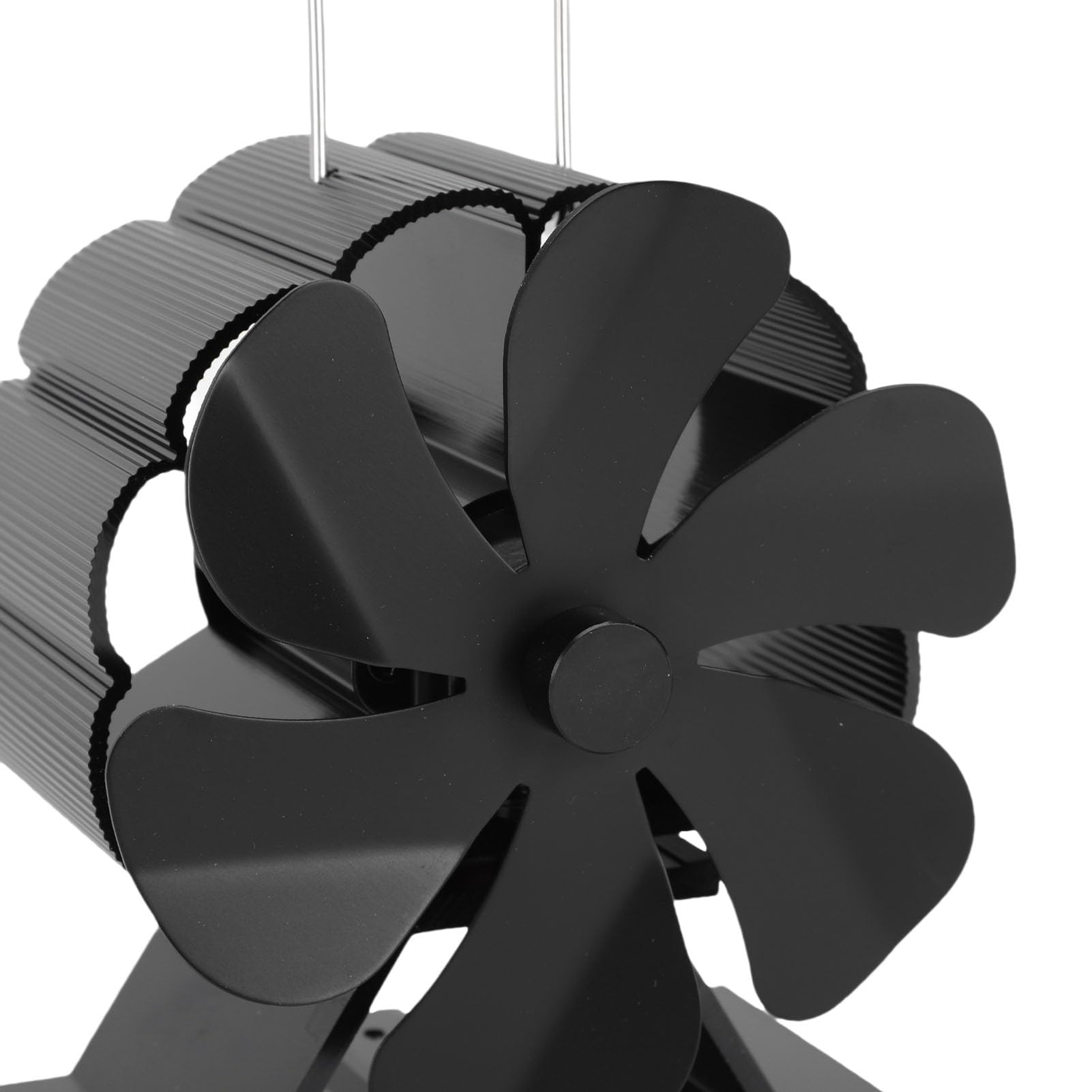 Goshyda Ventilatore per Stufa a Legna Alimentato a Calore, Ventilatore Termico in Lega di Alluminio con Protezione Dal Surriscaldamento, Circolatore del Flusso d'Aria Portatile a Risparmio