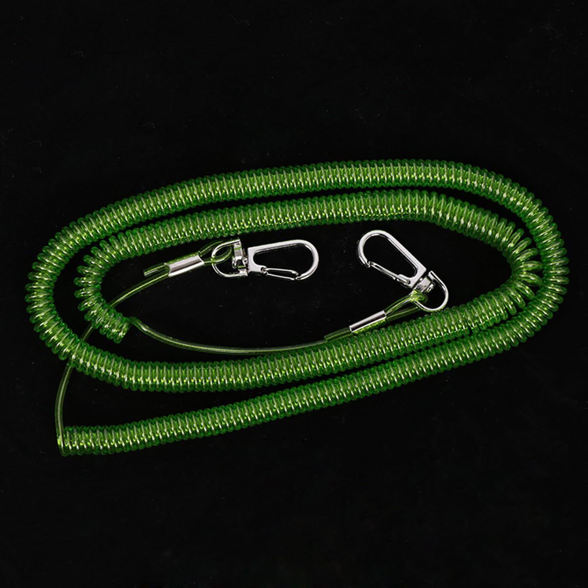 Amazon | スパイラルコード 尻手ロープ ワイヤー入り 伸縮コード