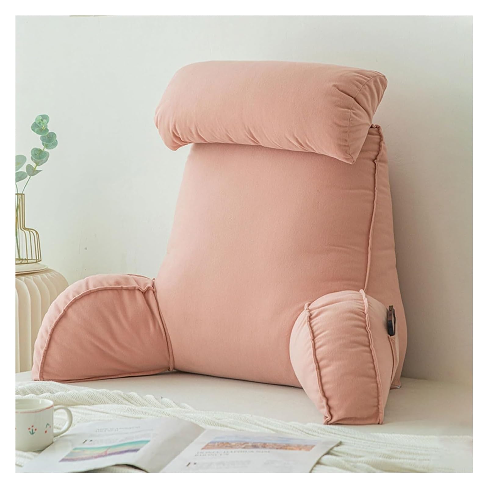 YKMYXZ support pillow， Relax Pillow,Backrest Multifunctional Sofa And Bedside Cushion WithRest(Thousand Daisy Powder)