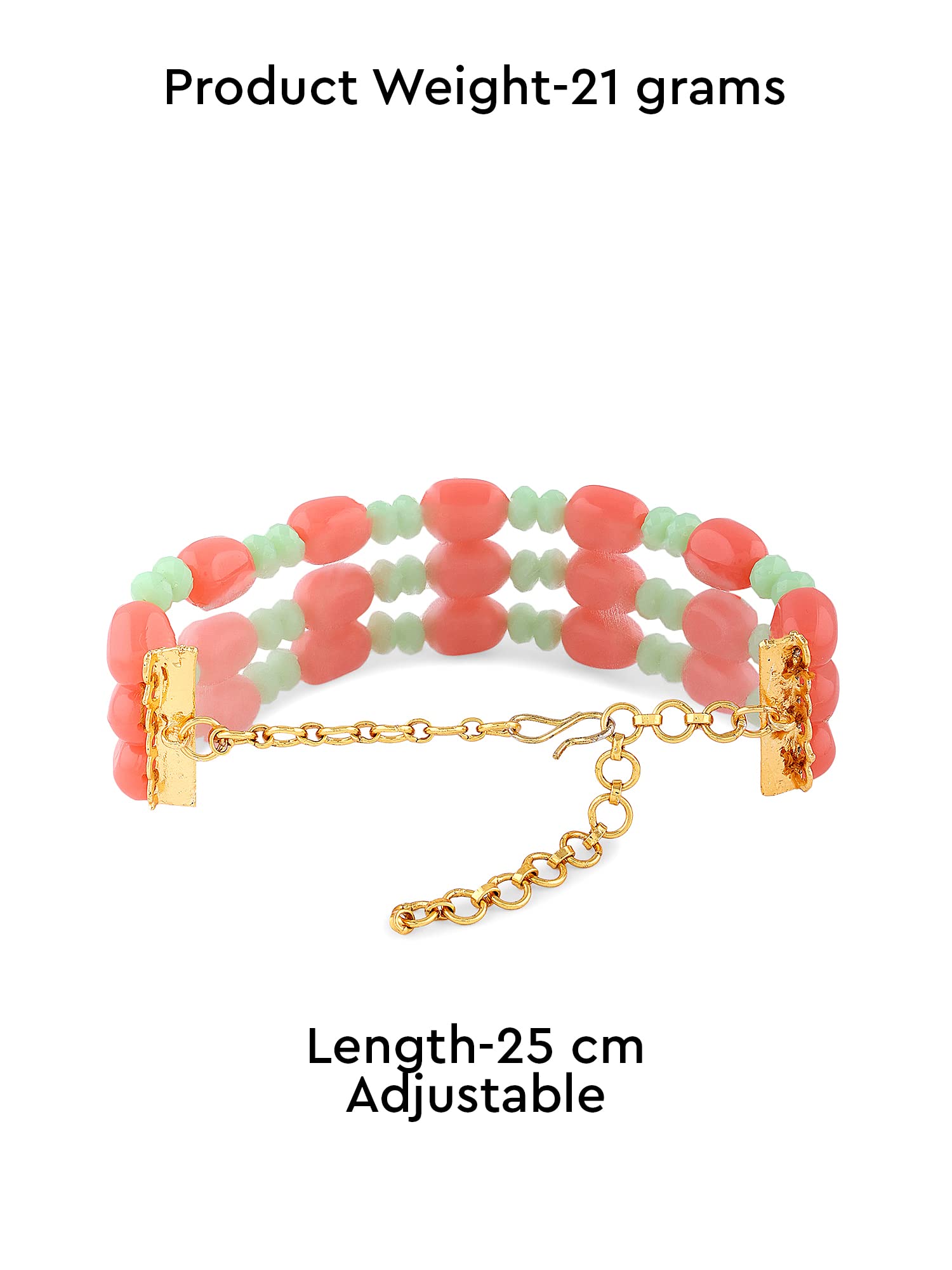 Multistrand Beaded Bracelet for Women, Colorful