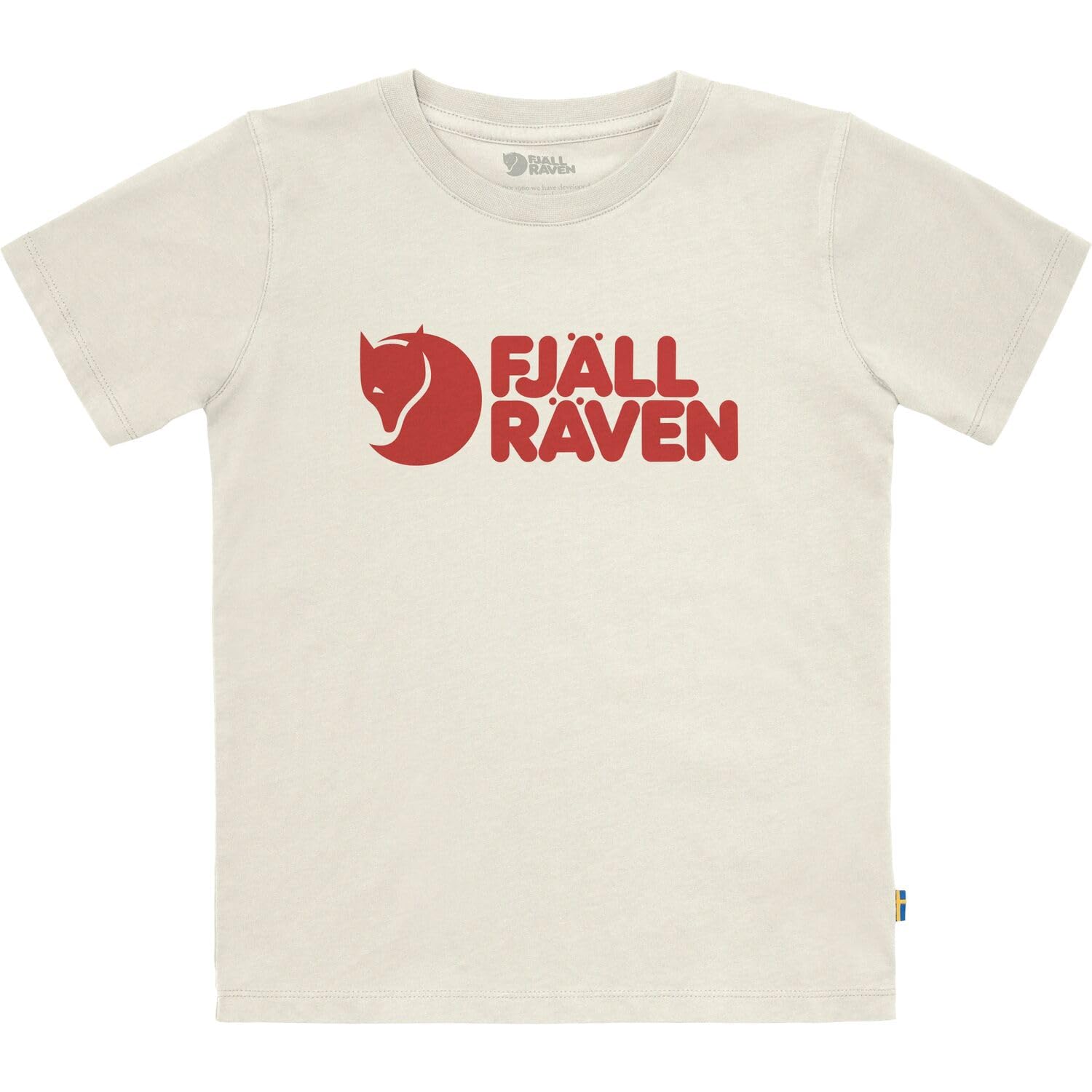 Fjällräven Dziecięcy T-shirt z logo, Chalk White, 146