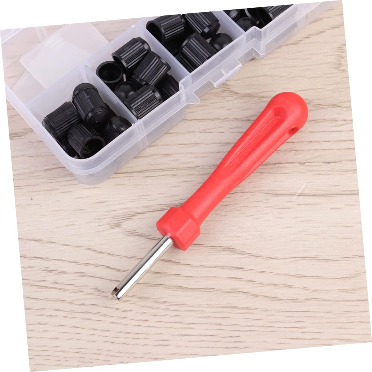 Core Removal Tool Set Valve Core Wrench for Quick Tire Valve Installation and Removal for Trucks Motorcycles and Bicycles Set