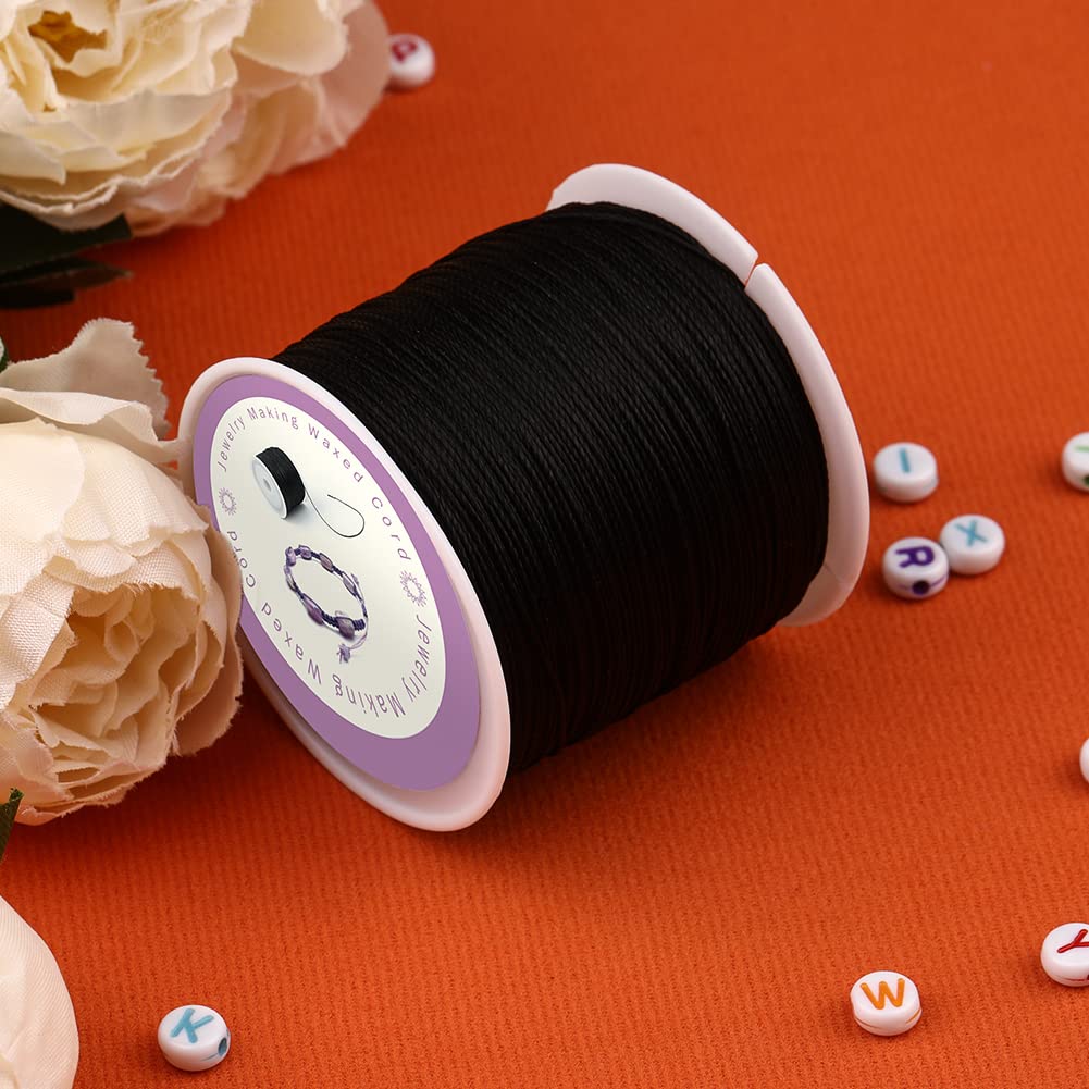 Corda Cerata Nera 0.5mm X 116yds - Filo Per Braccialetti, Gioielli E Perline - Foto 12