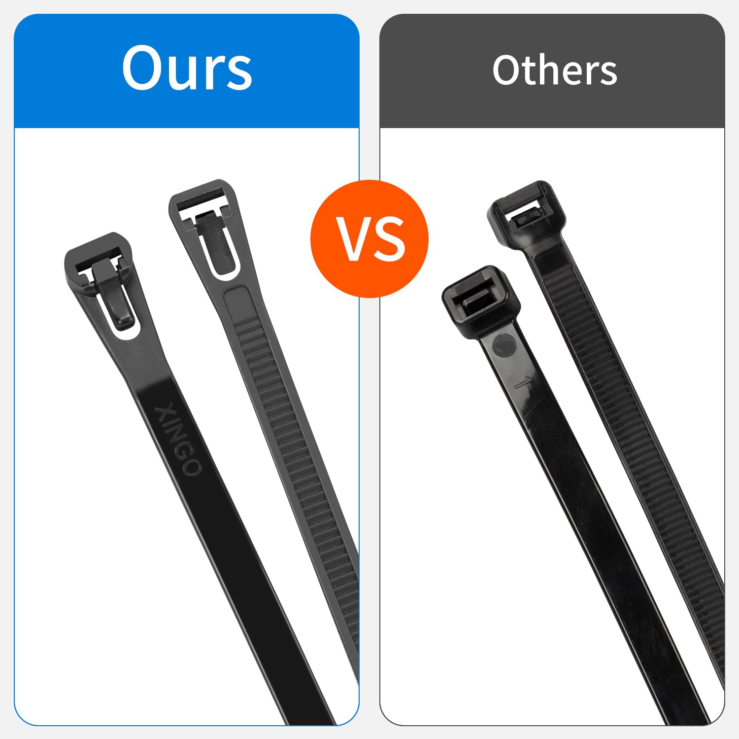 Armpow Bridas reutilizables de 14 pulgadas, 100 bridas negras para exteriores, 120 libras pequeñas, bridas de plástico liberables, bridas de alambre extraíbles para gestión de cables, patio al aire