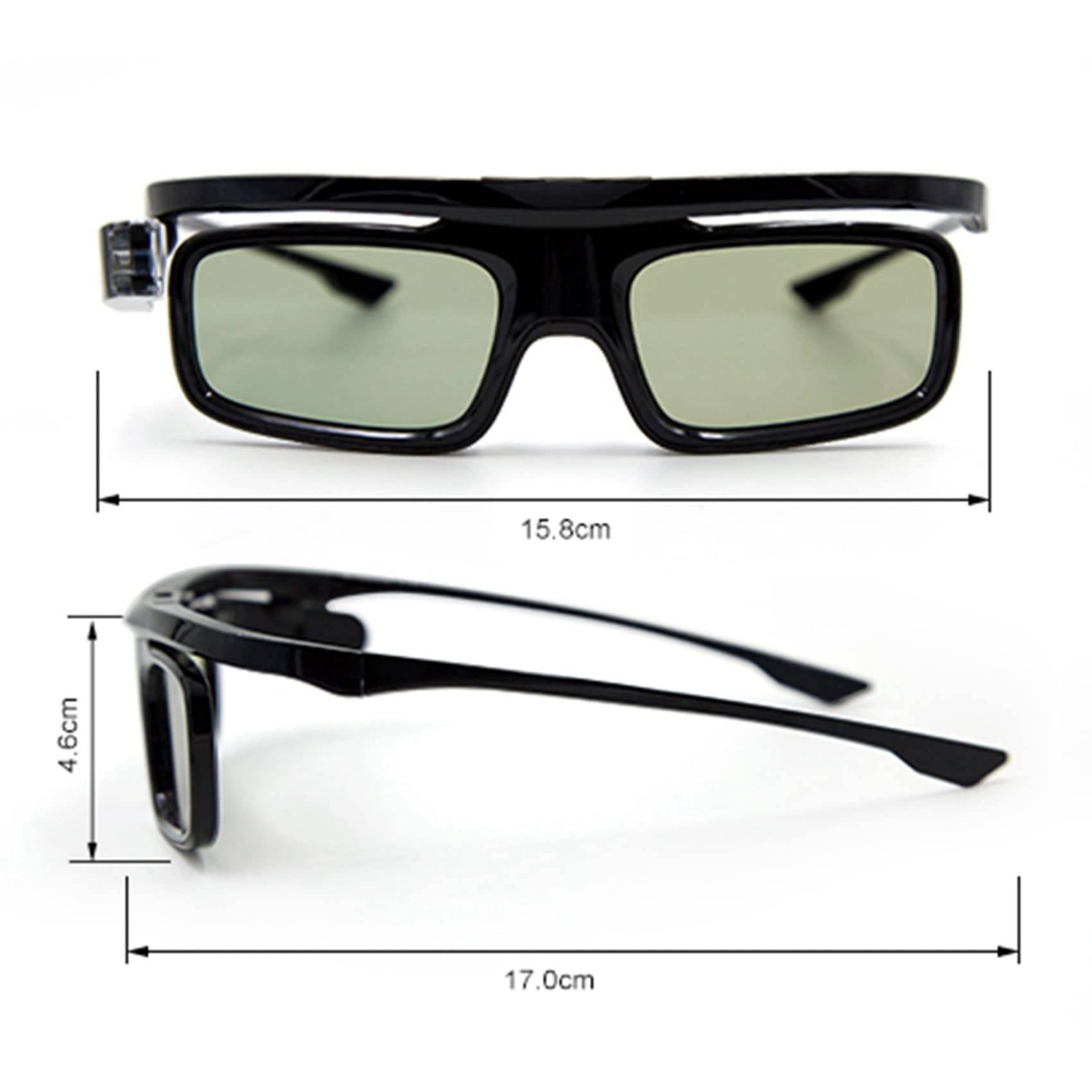 4 pezzi Dlp-Link Chiusura Attiva 3D Vetro Gl1800 Occhiali Ricaricabili per Proiettore 3D R20 R19 R15 P12 R9 R7
