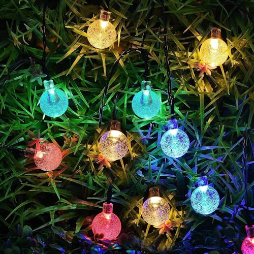 Image of Xenith 14 LED Crystal Bubble Ball Fairy String Lights for Diwali Christmas Xmas Tree New Year Party Birthday Wedding Garden Indoor Outdoor Decoration Light (Multicolor, 3.5 Meter)