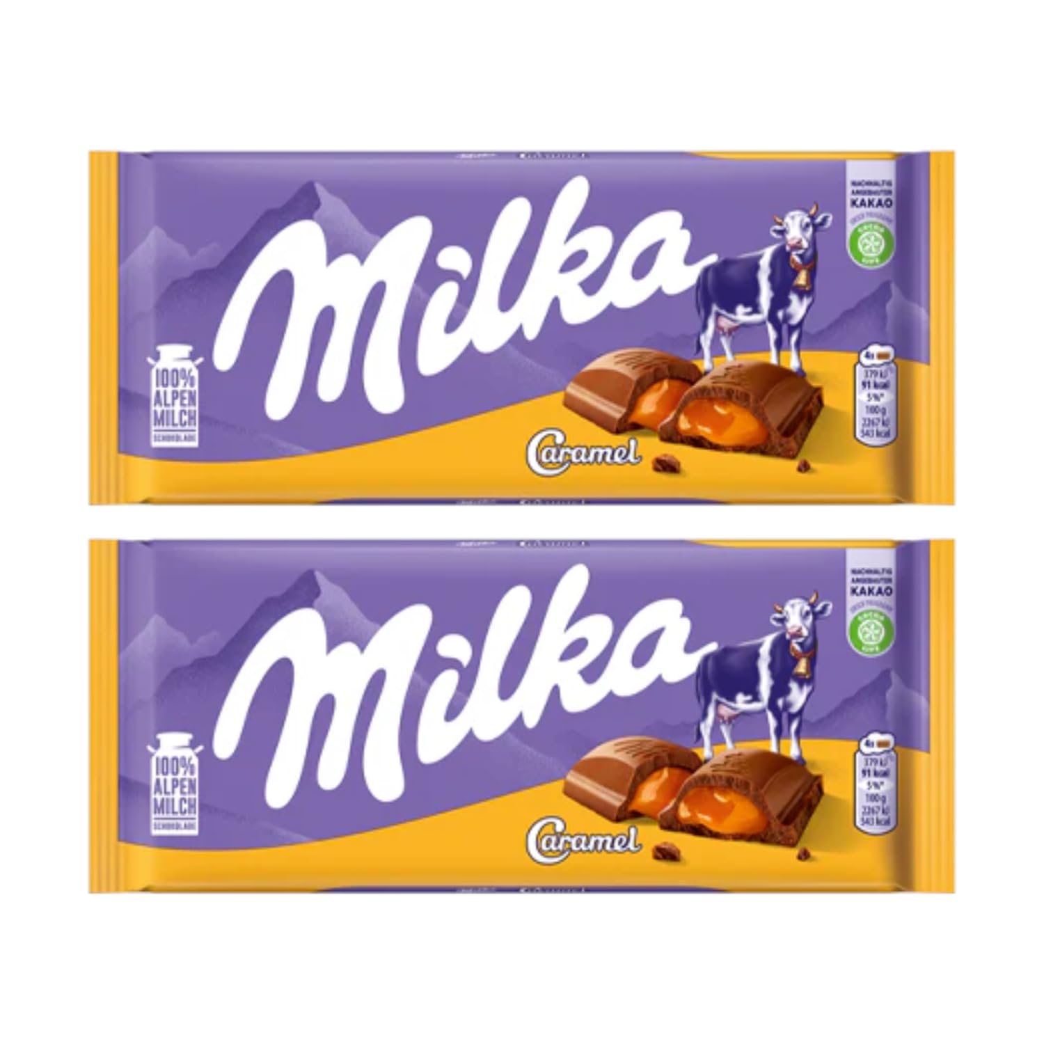 Milka Caramel Chocolate Bar 100% Alpine Milk Pack of 2x100g (Imported Switzerland) (B0DDCJL232) Amazon Price History, Amazon Price Tracker