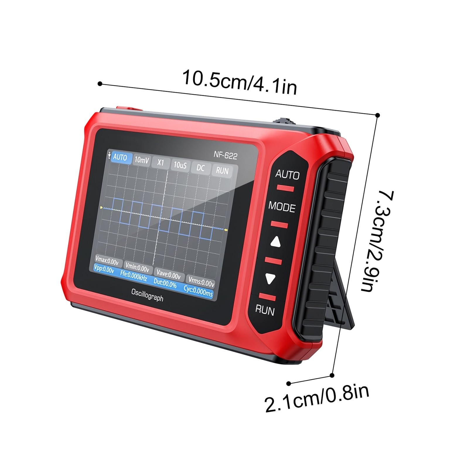 Oscilloscopio portatile, Oscilloscopio digitale portatile, oscilloscopio da 2,8" con 0,5 MS/s e funzione automatica