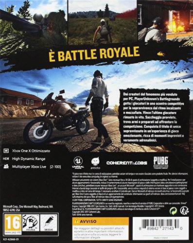 Jeu vidéo PlayerUnknowns Battlegrounds Xbox One Battle Royale 100 joueurs Version boîte - vue 3