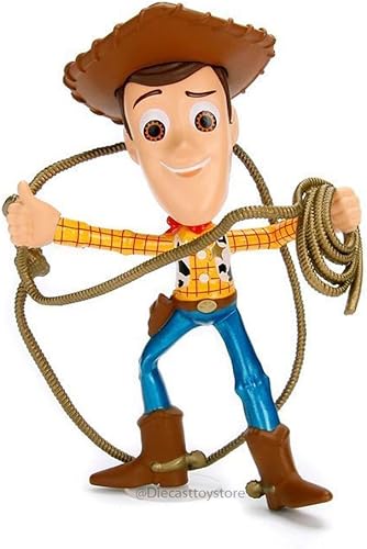 Miniatura 2 de Metals 98346 Disney Pixar Toy Story Woody with Lasso Die Cast Figura de juguete coleccionable, 4 pulgadas, amarillo