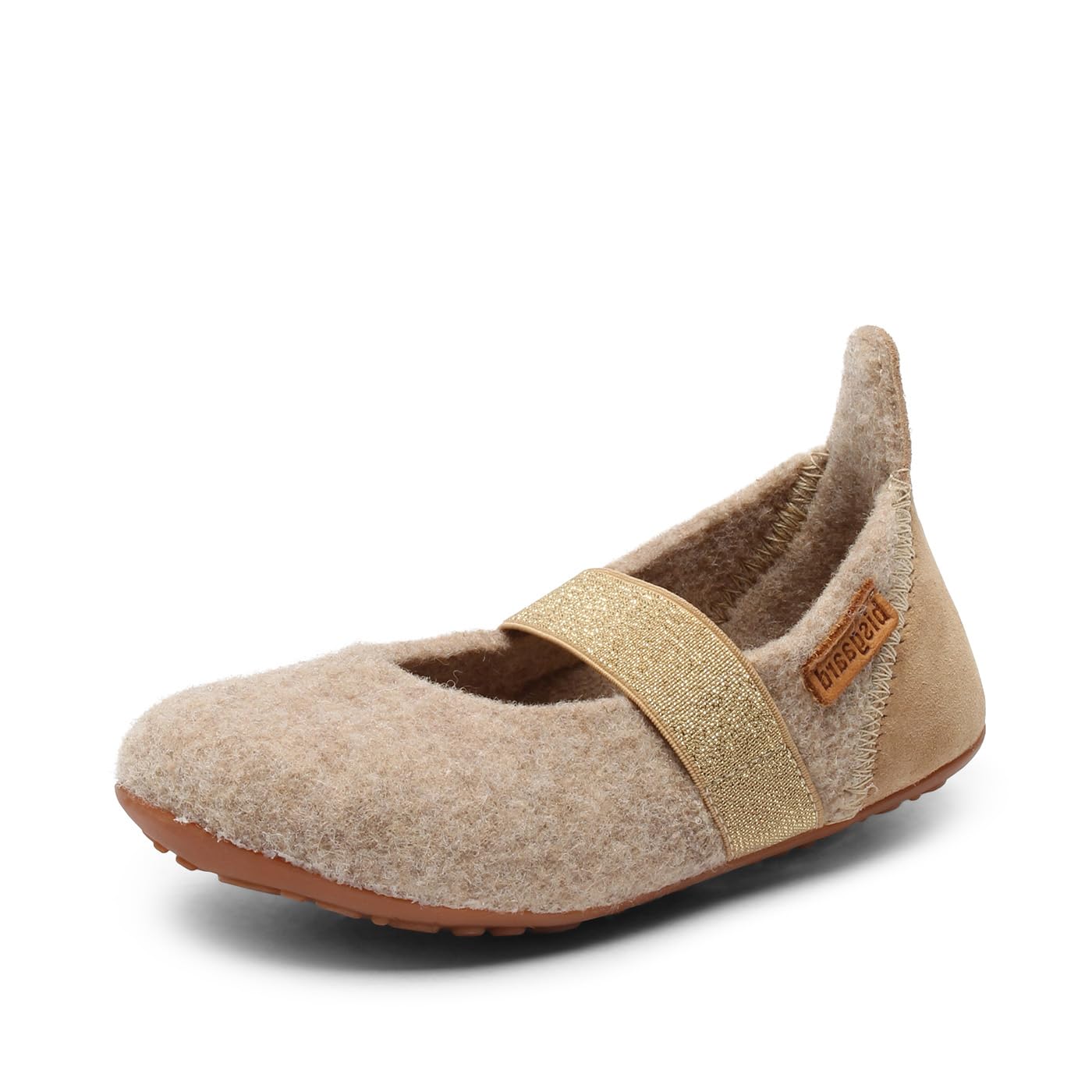 Bisgaard jongens wollen basic slippers, grijs, 27 EU