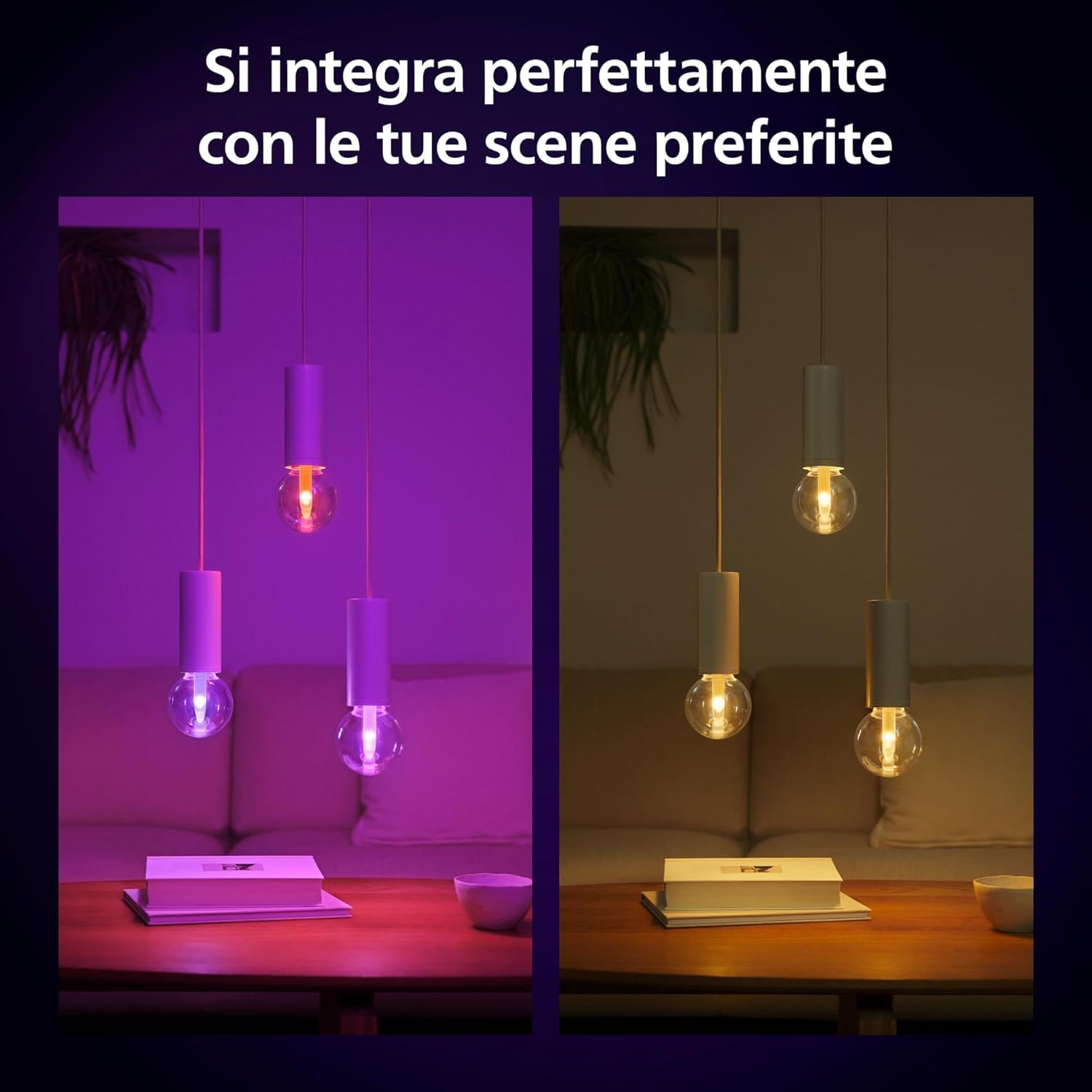 Philips Hue Lightguide G125 Large Lampadina Smart Globo, Luce Bianca e Colorata, 530 lm, Compatibile con Bluetooth, Controllo vocale con Alexa, Apple Home e Google Assistant