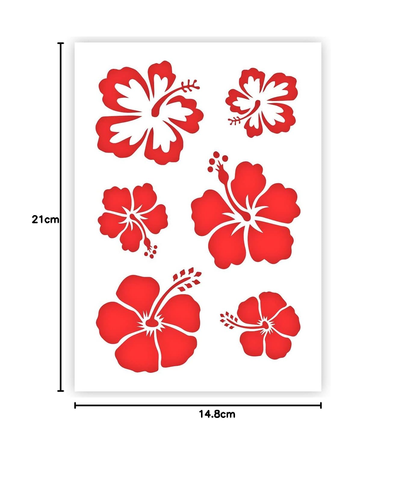 Stencil Floreali Per Pittura - Set 20 Pezzi Con Fiori E Foglie Per DIY E Decorazione - Foto 6