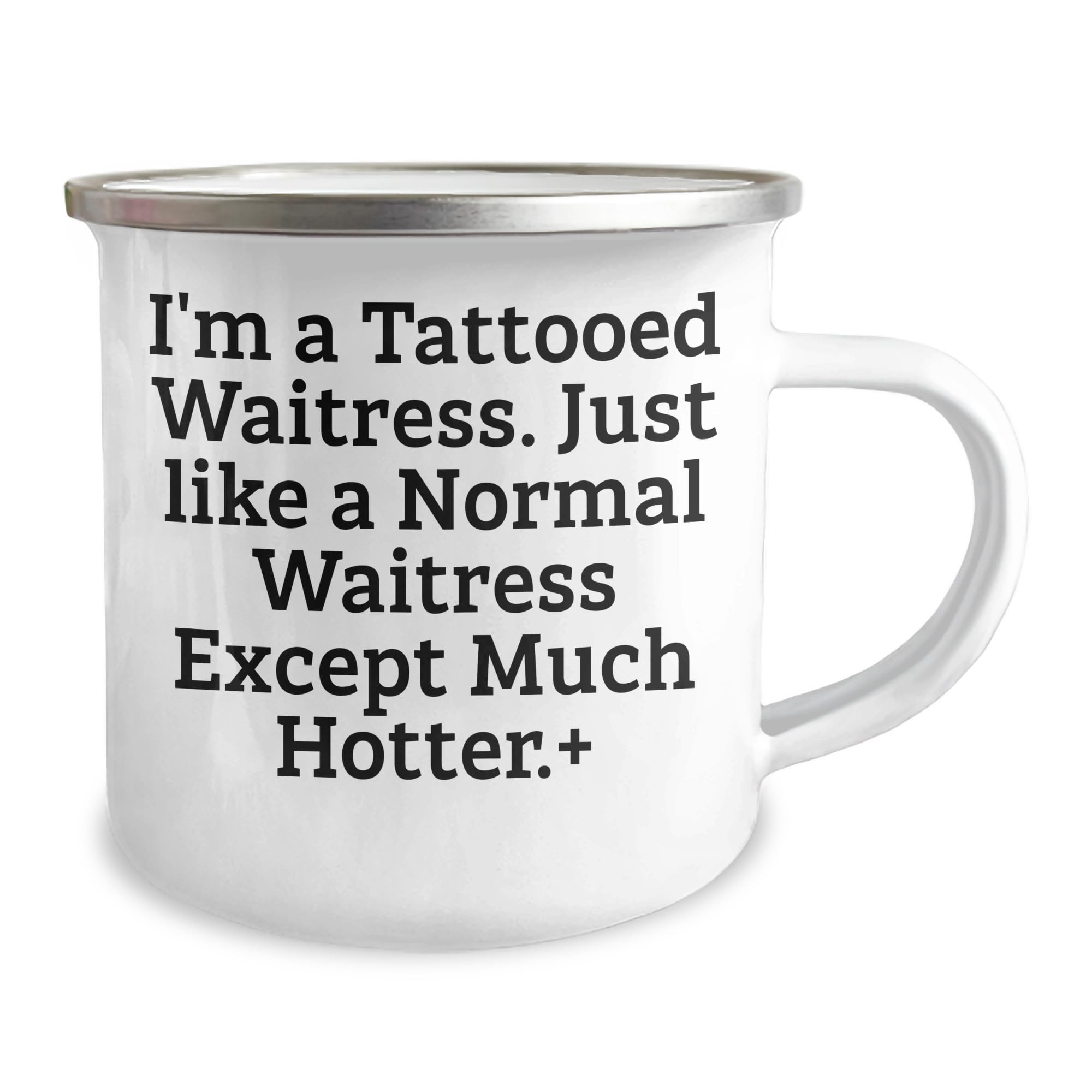 Amazing F-king Waitress Gifts from Men to Waitress Friends for Christmas - Interlaced Leather Bracelet, Engraved Stainless Steel, 7.87 inches Long, Unique Waitress Gift Idea