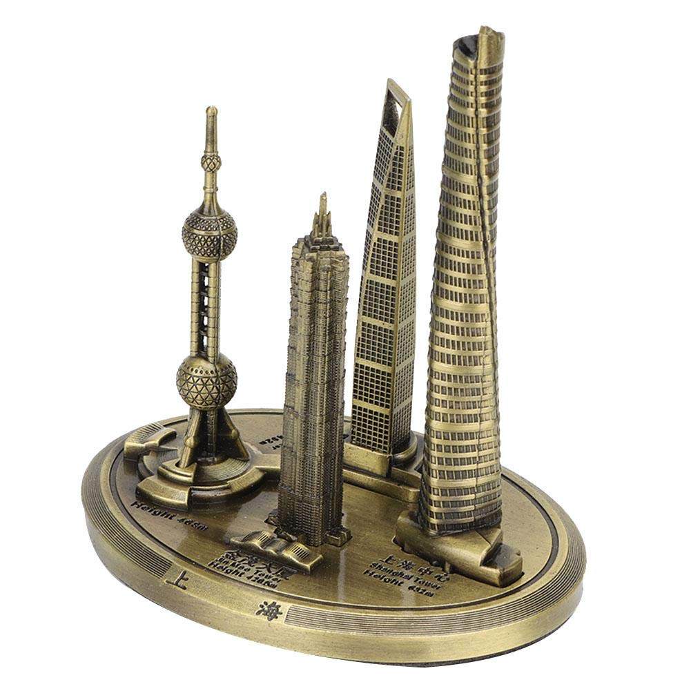 Marhynchus Oriental Pearl Tower-Gebäude-Modell Shanghai Financial Center-Gebäude-Modell Shanghai Buildings Souvenir(#1)